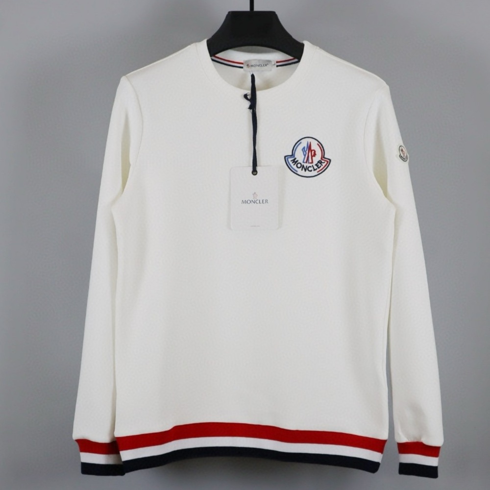 Moncler Men’s Logo Patch Crewneck Sweatshirt XL